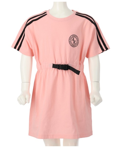 ANAP kids（アナップキッズ）の「サークルプリントワンピース（ワンピース・キッズ・ブラック/ピンク/ライトグレー・110cm/130cm/120cm）」の4枚目の写真