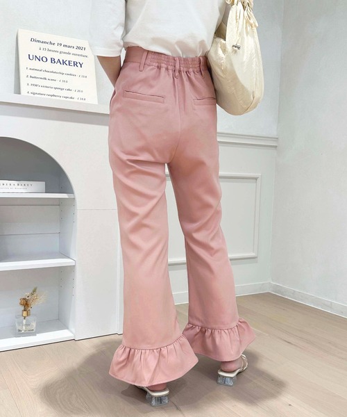 apres jour（アプレジュール）の「アソート裾フリルパンツ【ZOZOTOWN限定アイテム】（その他パンツ・レディース・ブラック/ホワイト系その他/ブラック系その他/ピンクベージュ・SMALL/X-LARGE/MEDIUM）」の13枚目の写真