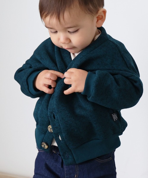 PUPPAPUPO(プッパプーポ)の「ニット フリース カーディガン(カーディガン/ボレロ・キッズ・ブラック/グレー/グリーン・140/120/130/90/110/80/100)」の16枚目の写真