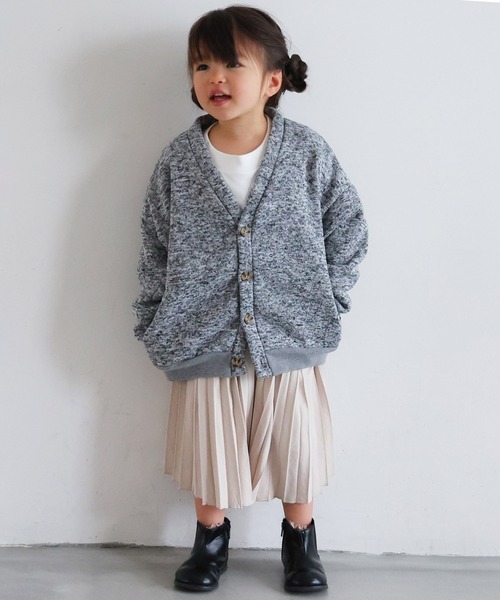 PUPPAPUPO(プッパプーポ)の「ニット フリース カーディガン(カーディガン/ボレロ・キッズ・ブラック/グレー/グリーン・140/120/130/90/110/80/100)」の22枚目の写真