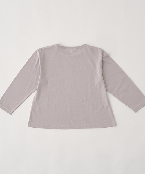 Lycee mine（リセマイン）の「【型崩れしないやわらかコットン】アソートプリントAラインTシャツ（Tシャツ/カットソー・キッズ・ミント/ピンク/ラベンダー/アイボリー/ネイビー/グレイッシュベージュ・100cm/110cm/120cm/130cm/150cm/140cm）」の21枚目の写真