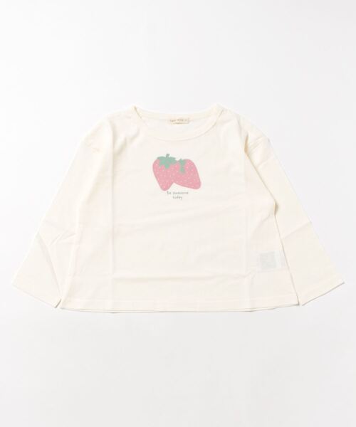 Lycee mine（リセマイン）の「【型崩れしないやわらかコットン】アソートプリントAラインTシャツ（Tシャツ/カットソー・キッズ・ミント/ピンク/ラベンダー/アイボリー/ネイビー/グレイッシュベージュ・100cm/110cm/120cm/130cm/150cm/140cm）」の22枚目の写真