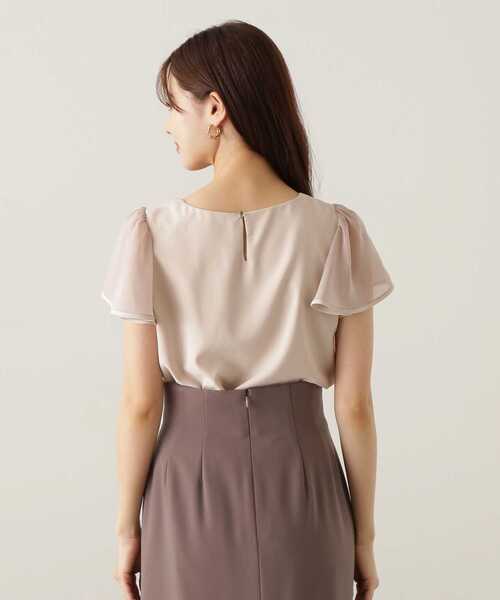 PROPORTION BODY DRESSING(プロポーションボディドレッシング)の「チェーンポイントブラウス / 1213210704(シャツ/ブラウス・レディース・ベージュ/ホワイト系その他/ネイビー・MEDIUM/SMALL)」の14枚目の写真