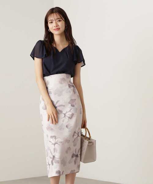 PROPORTION BODY DRESSING(プロポーションボディドレッシング)の「チェーンポイントブラウス / 1213210704(シャツ/ブラウス・レディース・ベージュ/ホワイト系その他/ネイビー・MEDIUM/SMALL)」の21枚目の写真