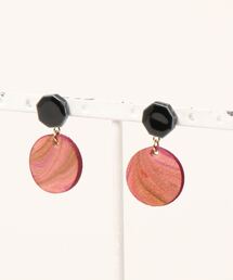 【irodori】marble 黒 ピアス