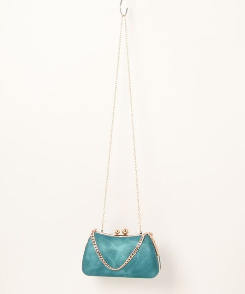 LOPASS(ロパス)の「がま口チェーンハンドバッグ パーティークラッチバッグ(クラッチバッグ・レディース・ライトピンク/シルバー/ブルー/ブラック/グリーン・FREE)」の15枚目の写真