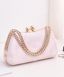 LOPASS（ロパス）の「がま口チェーンハンドバッグ　パーティークラッチバッグ（クラッチバッグ）」