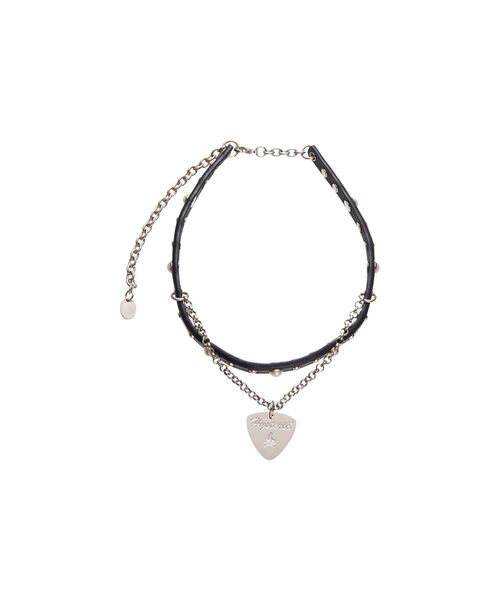 HYSTERIC GLAMOUR(ヒステリックグラマー)の「PICK レザーチョーカー(チョーカー・レディース・ブラック・FREE)」の2枚目の写真