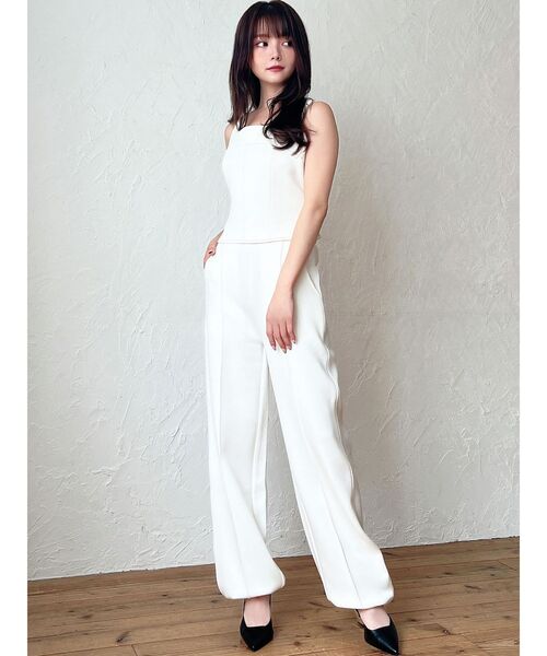 RESEXXY（リゼクシー）の「スウェットコルセットトップス【セットアップ着用可能】（スウェット・レディース・チャコールグレー/アイボリー/ブラック・FREE）」の12枚目の写真