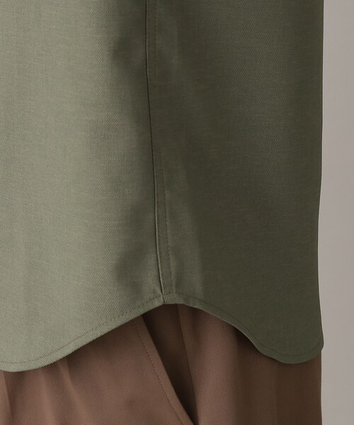 THE SHOP TK （ザ ショップ ティーケー ）の「◆【シワになりにくい/吸水速乾/洗える/イージーケア】テックリーノバンドカラーシャツ（シャツ/ブラウス・メンズ・カーキ/チャコールグレー/ブラック/オフホワイト・03/02/04）」の22枚目の写真