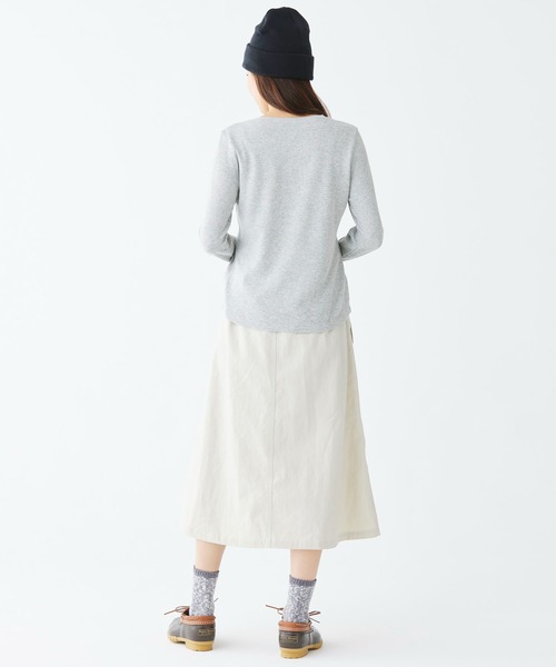 セール】ワッフル・ニット・ヘンリー 米国フィット・プチ（Tシャツ