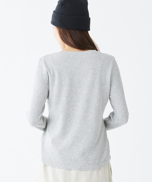 ワッフル・ニット・ヘンリー 米国フィット・プチ（Tシャツ/カットソー