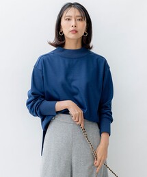 23区（ニジュウサンク）の「【洗える】ウールミルドジャージー ボトルネック プルオーバー（Tシャツ/カットソー）」