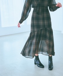 mysty woman | イレギュラーヘムチェックスカート 978495(スカート)