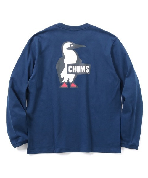 CHUMS（チャムス）の「【CHUMS】Booby Logo Brushed L/S T-Shirt（Tシャツ/カットソー・メンズ・ネイビー/ホワイト/ブラック・MEDIUM/LARGE/X-LARGE）」の3枚目の写真