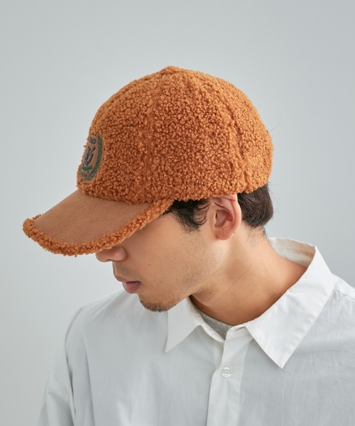 GEVACO（ゲバコ）の「【GEVACO/ゲバコ】ボアキャップ（キャップ・レディース・サックスブルー/オフホワイト/キャメル/ネイビー・ONE SIZE）」の4枚目の写真