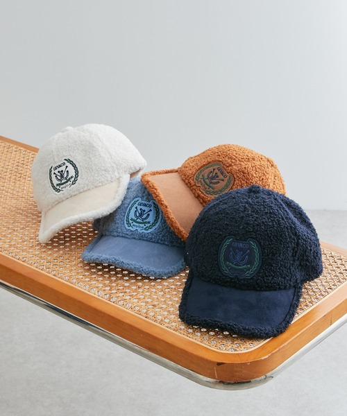 GEVACO（ゲバコ）の「【GEVACO/ゲバコ】ボアキャップ（キャップ・レディース・サックスブルー/オフホワイト/キャメル/ネイビー・ONE SIZE）」の8枚目の写真