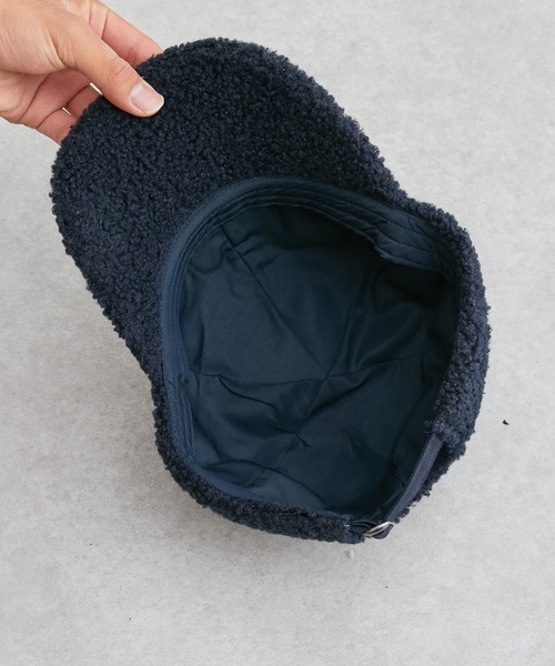 GEVACO（ゲバコ）の「【GEVACO/ゲバコ】ボアキャップ（キャップ・レディース・サックスブルー/オフホワイト/キャメル/ネイビー・ONE SIZE）」の12枚目の写真