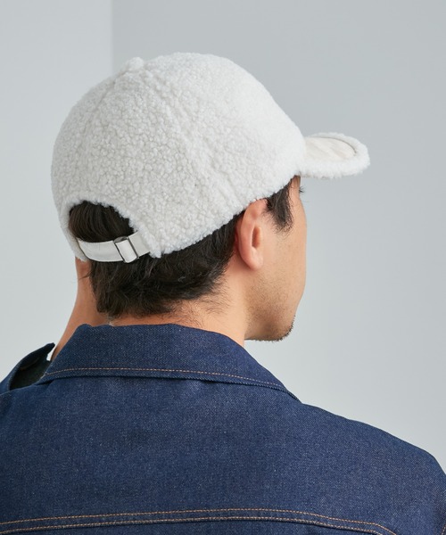 GEVACO（ゲバコ）の「【GEVACO/ゲバコ】ボアキャップ（キャップ・レディース・サックスブルー/オフホワイト/キャメル/ネイビー・ONE SIZE）」の7枚目の写真