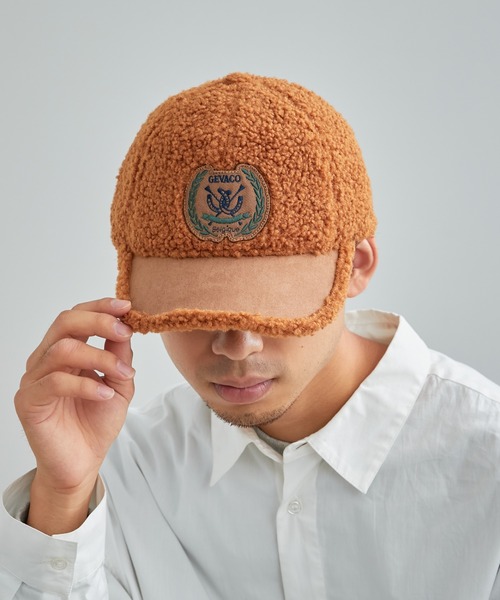 GEVACO（ゲバコ）の「【GEVACO/ゲバコ】ボアキャップ（キャップ・レディース・サックスブルー/オフホワイト/キャメル/ネイビー・ONE SIZE）」の19枚目の写真