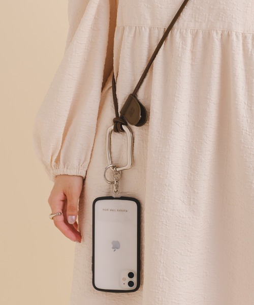 Kastane（カスタネ）の「【新色追加/Kolors like you】oval parts strap（スマホグッズ・レディース・ブルー/シルバー/ブラウン/ブラック・FREE）」の10枚目の写真