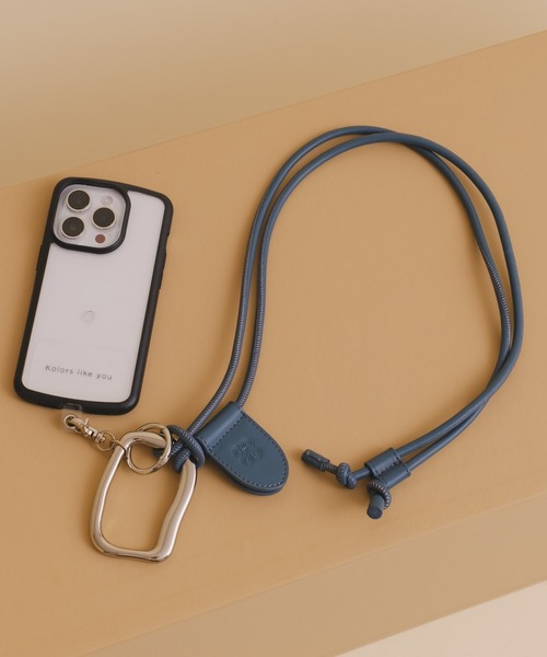 Kastane（カスタネ）の「【新色追加/Kolors like you】oval parts strap（スマホグッズ・レディース・ブルー/シルバー/ブラウン/ブラック・FREE）」の14枚目の写真