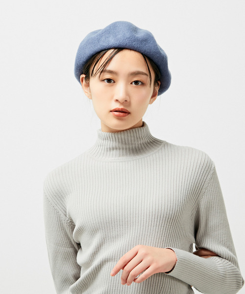 MELROSE claire(メルローズ クレール)の「【柔らかバスクベレー帽】(ハンチング/ベレー帽・レディース・ブラウン/カーキ/マスタード/グレイッシュブルー・FREE)」の11枚目の写真