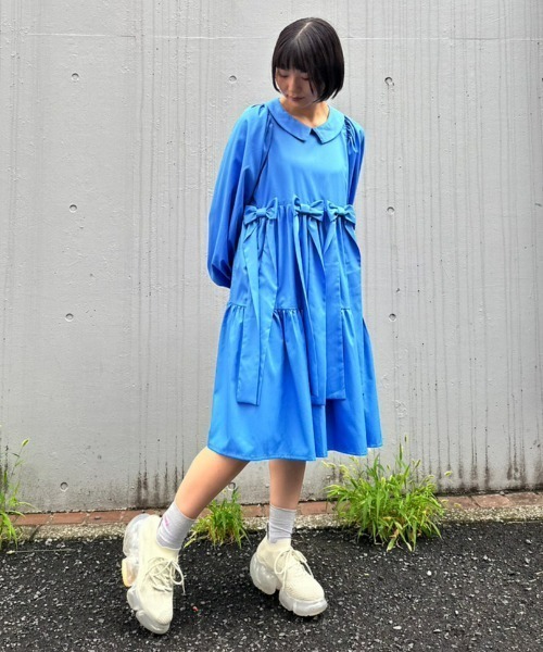 Candy Stripper RIBBON RIBBON ドレス M ブルー Candy Stripper（キャンディストリッパー）の「RIBBON RIBBON ドレス