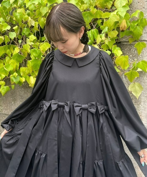 Candy Stripper(キャンディストリッパー)の「RIBBON RIBBON ドレス(ワンピース・レディース・オフホワイト/ブルー/ブラック・2)」の18枚目の写真