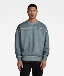 G-STAR | GARMENT DYED LOOSE SWEATER/ガーメントダイオーバーサイズスウェット(スウェット)