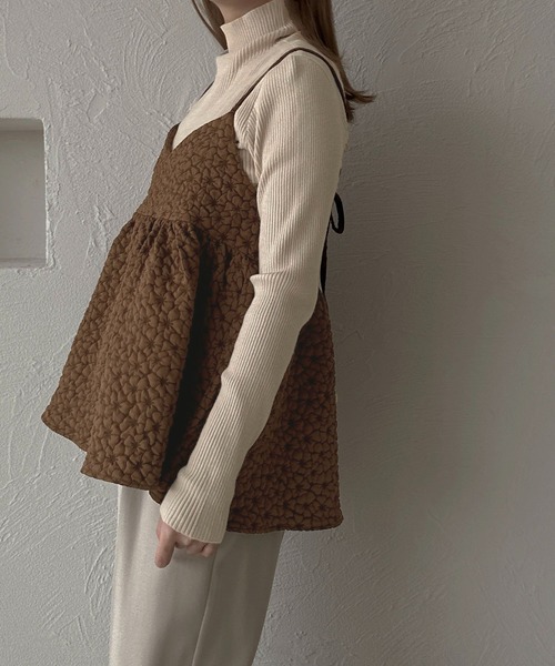 apres jour clair(アプレジュールクレア)の「【apres jour clair】ハイネックリブニット【ZOZOTOWN限定アイテム】(ニット/セーター・レディース・グレー/アイボリー/ダークブラウン/オレンジ/モスグリーン/ブラック・X-LARGE/フリー)」の8枚目の写真