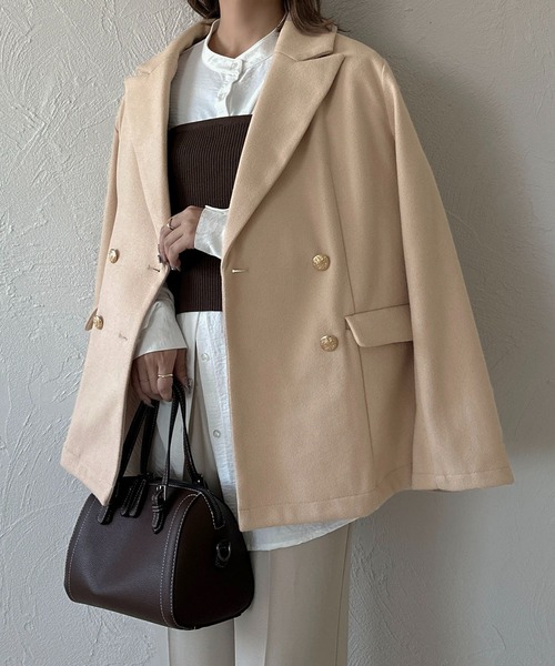 セール】【apres jour clair】ダブルテーラードジャケット【ZOZOTOWN