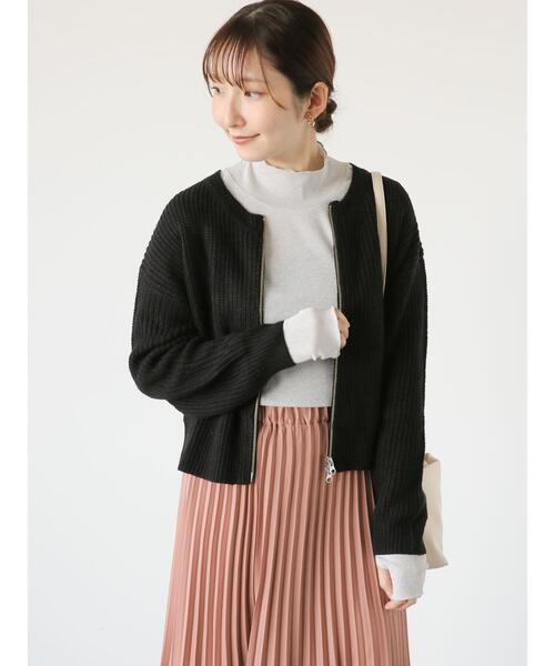 Te chichi TERRASSE（テチチテラス）の「ラメメローハイネックトップス（Tシャツ/カットソー・レディース・オフホワイト/ベージュ/ブラック・F）」の9枚目の写真