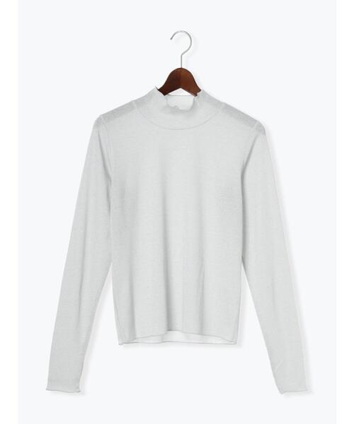 Te chichi TERRASSE（テチチテラス）の「ラメメローハイネックトップス（Tシャツ/カットソー・レディース・オフホワイト/ベージュ/ブラック・F）」の16枚目の写真