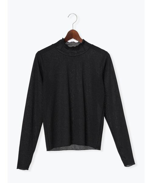 Te chichi TERRASSE（テチチテラス）の「ラメメローハイネックトップス（Tシャツ/カットソー・レディース・オフホワイト/ベージュ/ブラック・F）」の17枚目の写真