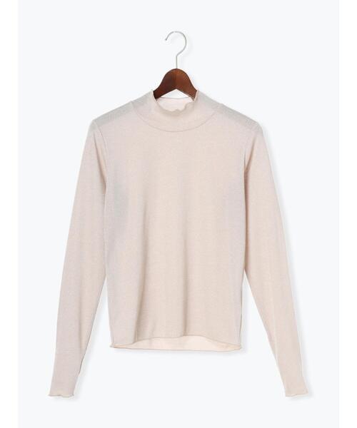 Te chichi TERRASSE（テチチテラス）の「ラメメローハイネックトップス（Tシャツ/カットソー・レディース・オフホワイト/ベージュ/ブラック・F）」の18枚目の写真