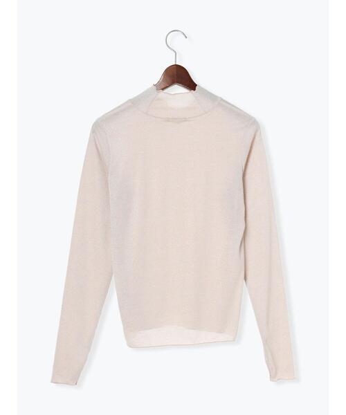 Te chichi TERRASSE（テチチテラス）の「ラメメローハイネックトップス（Tシャツ/カットソー・レディース・オフホワイト/ベージュ/ブラック・F）」の19枚目の写真