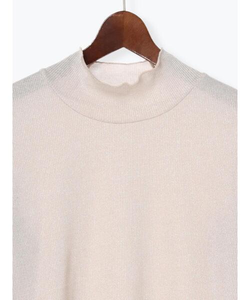 Te chichi TERRASSE（テチチテラス）の「ラメメローハイネックトップス（Tシャツ/カットソー・レディース・オフホワイト/ベージュ/ブラック・F）」の11枚目の写真