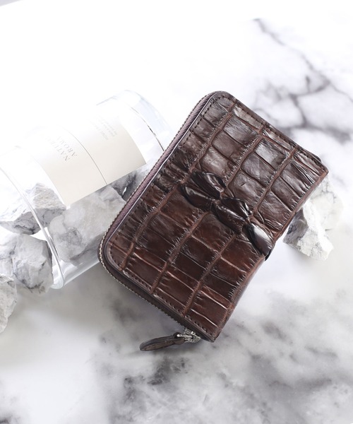 クロコダイルレザーホーンバックミニ財布（財布）｜sankyo shokai（サンキョウショウカイ）