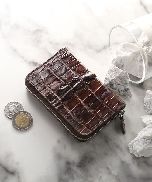 クロコダイルレザーホーンバックミニ財布（財布）｜sankyo shokai（サンキョウショウカイ）