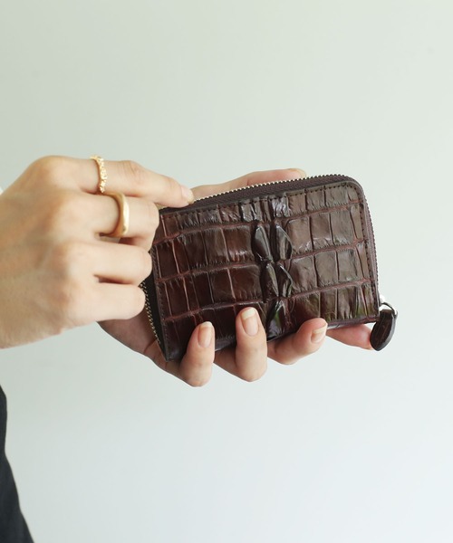クロコダイルレザーホーンバックミニ財布（財布）｜sankyo shokai（サンキョウショウカイ）