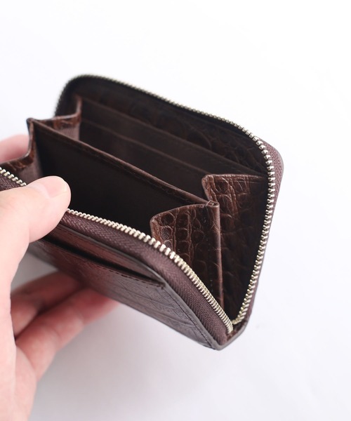 クロコダイルレザーホーンバックミニ財布（財布）｜sankyo shokai（サンキョウショウカイ）