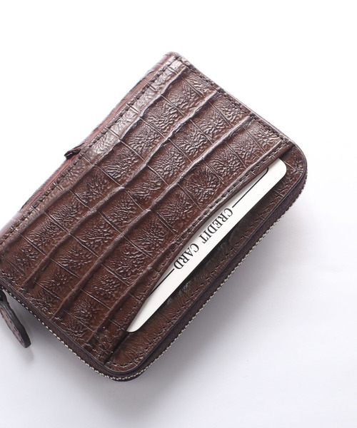 クロコダイルレザーホーンバックミニ財布（財布）｜sankyo shokai（サンキョウショウカイ）