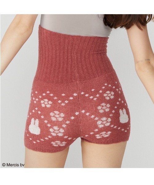 Sloggi(スロギー)の「スロギー ミッフィーコラボ あったか ミニミニ 腹巻付きニットパンツ sloggi G062 KPT2(インナーウェア/肌着・レディース・レッド/バイオレット/ネイビー/グリーン/グレー/ピンク・ML)」の9枚目の写真