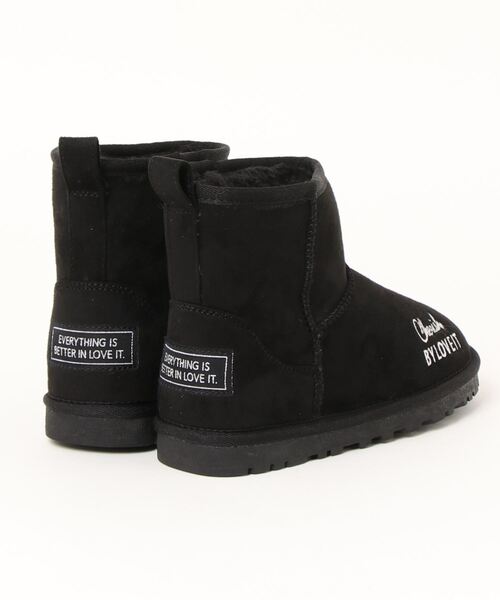by LOVEiT（バイラビット）の「エコスエードムートンブーツ（スニーカー・キッズ・ブラック/グレー/モカ・21cm/23cm/22cm/24cm）」の4枚目の写真