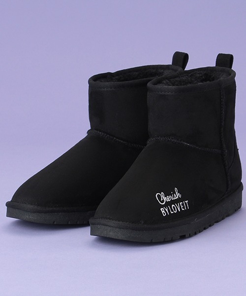 by LOVEiT（バイラビット）の「エコスエードムートンブーツ（スニーカー・キッズ・ブラック/グレー/モカ・21cm/23cm/22cm/24cm）」の7枚目の写真