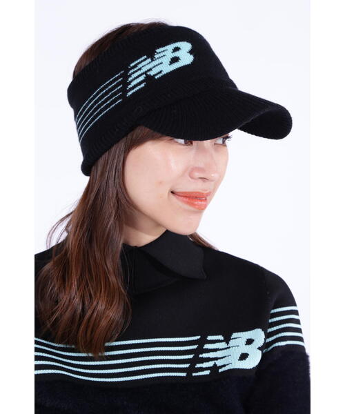 New Balance Golf(ニューバランスゴルフ)の「【new balance golf】フリースライニング ニット バイザー (WOMENS WORLD)(ニットキャップ/ビーニー・レディース・イエロー/ホワイト/ブラック・FREE)」の13枚目の写真