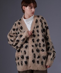 ONCILY | LEOPARD V-NECK KNIT CARDIGAN / レオパードVネックニットカーディガン(カーディガン/ボレロ)