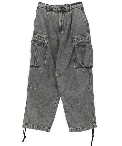 LUXSTYLE(ラグスタイル)の「ワイドデニムカーゴパンツ(デニムパンツ・メンズ・スミクロ/ブルー系その他/インディゴブルー/ブラック系その他/ブルー系その他2/ブラック・L/M/XL)」の16枚目の写真