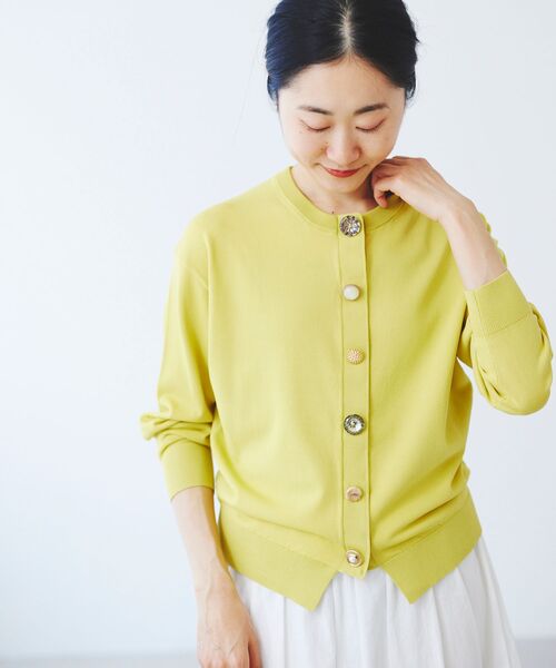 【セール】TORRAZZO DONNA 別注ビジューカーディガン（カーディガン/ボレロ）｜le.coeur blanc（ルクールブラン）